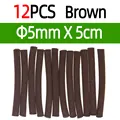 12 piezas marrones de 5 mm