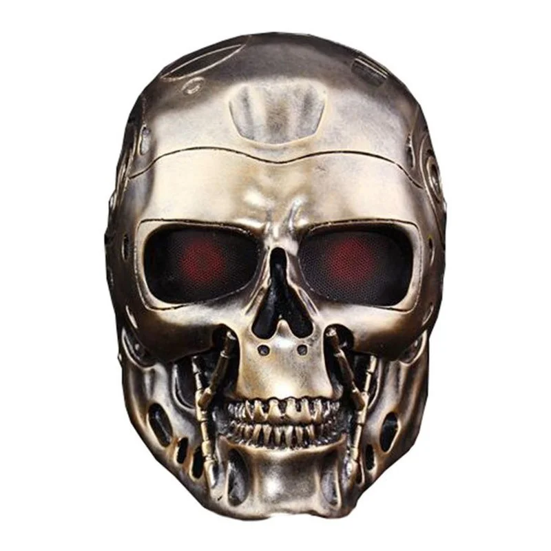 Terminator Mask Halloween Cosplays Mask Full Face Field CS Protective Skull Face Mask Haunted House Decoration Props Skull Mask