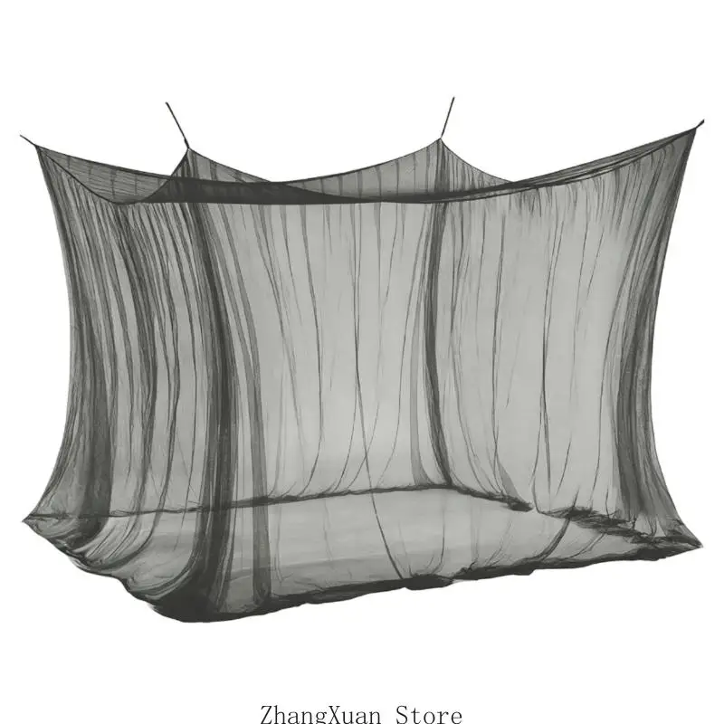 großes hängendes Insektennetz 3 x 5 x 2,5 m, Einzeltür für Camping und Ruhe, 3 x – Detail 7