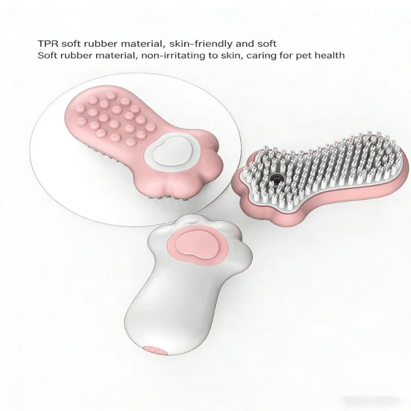 Soft TPR Pet Bath Brush Dog Cat Grooming Shampoo Massage