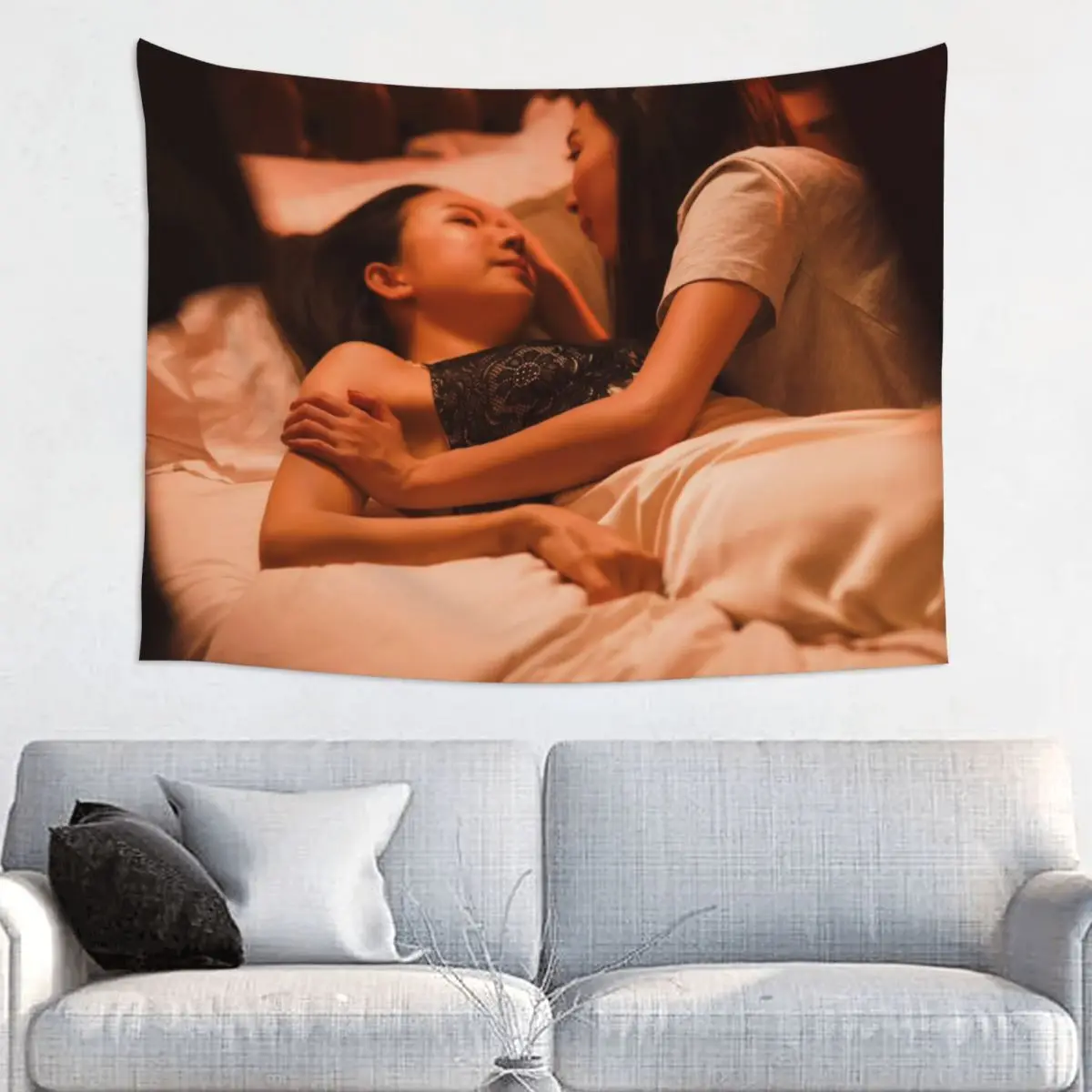 

Enjoyjune Enjoyyotdr Junenannirin Тайский телевизор Denied Love Series Драматические стены Фон Подвесная настенная ткань Картина Домашний гобелен