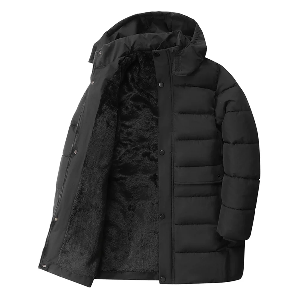 معاطف شتوية جديدة للرجال، سترات شتوية فاخرة للرجال، أغطية سميكة ومعاطف جلدية، سترات رجالية بأكمام طويلة لعام 2025 #3