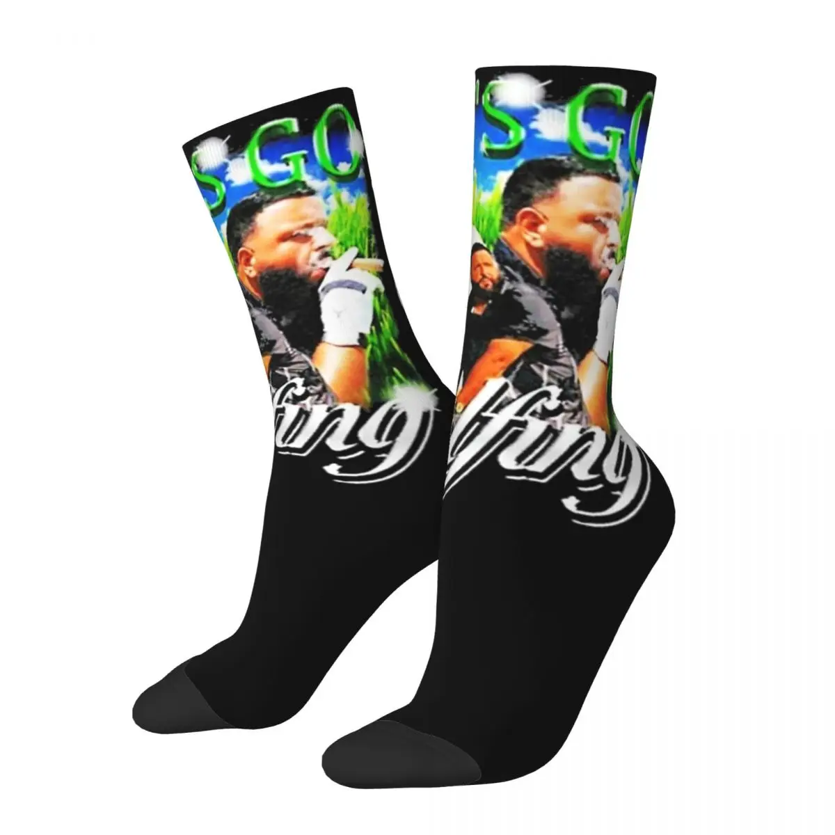 Hip-hop Women Men Dj Khaled Lets Go Golfing Socks Humor Accessories Crew Socks Warm Wonderful Gifts