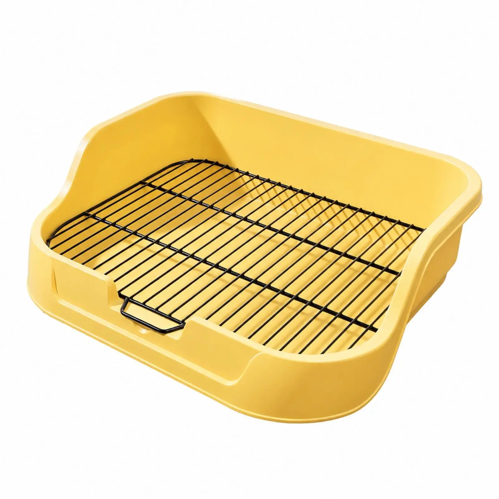 Dog Toilet with Metal Wire Grate Easy to Clean Dog Toilet Tray with Metal Grate Pet Supply Hygienic Practical for Apartment
