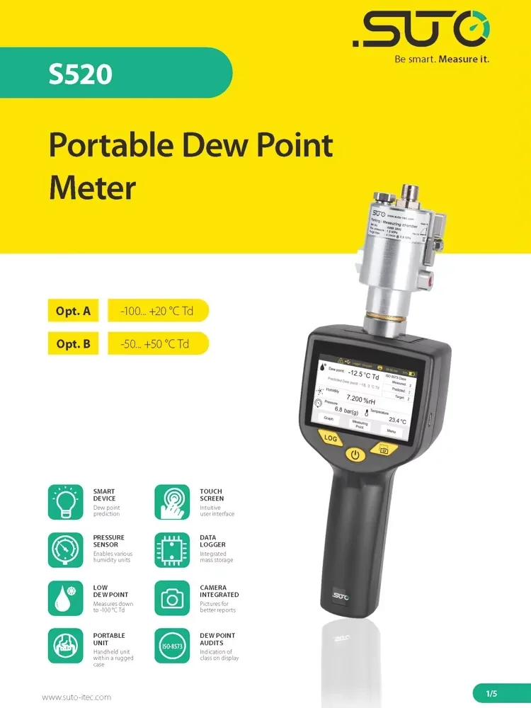 Suto S520 Portable Dew Point Meter