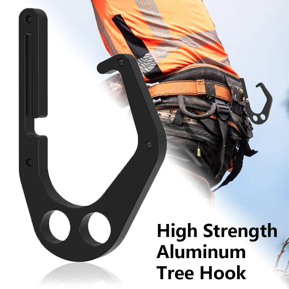 Gancho para Trepar Árboles de Aluminio de Alta Resistencia, Herramienta Estable y Confiable para Escalar Árboles, Gancho para Motosierra para Exteriores