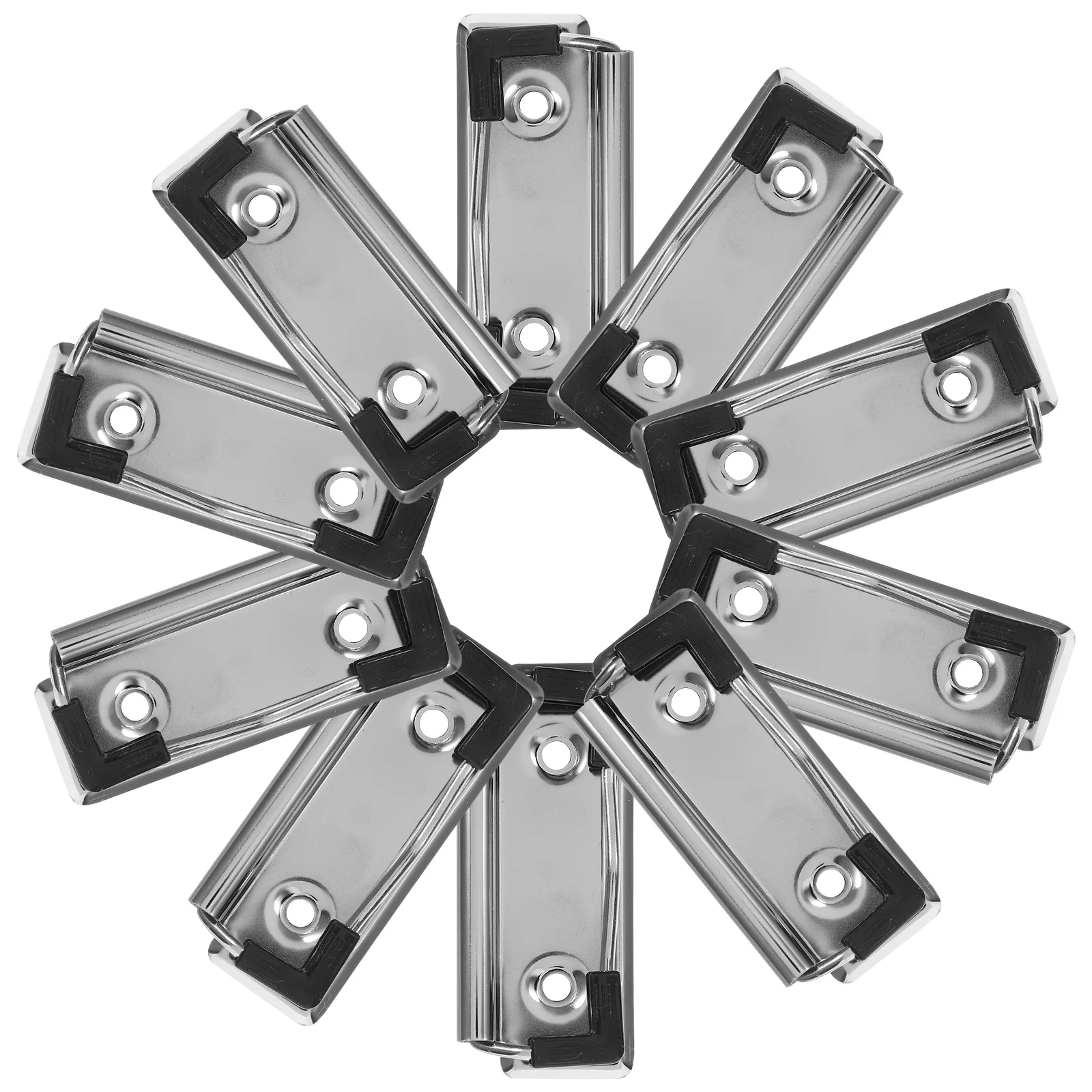 10 قطعة مقاطع لوحة معدنية للحافظة ملف وثيقة المشابك لوحات الكتابة مدرسة مكتب المنظمون لوازم مكتبية