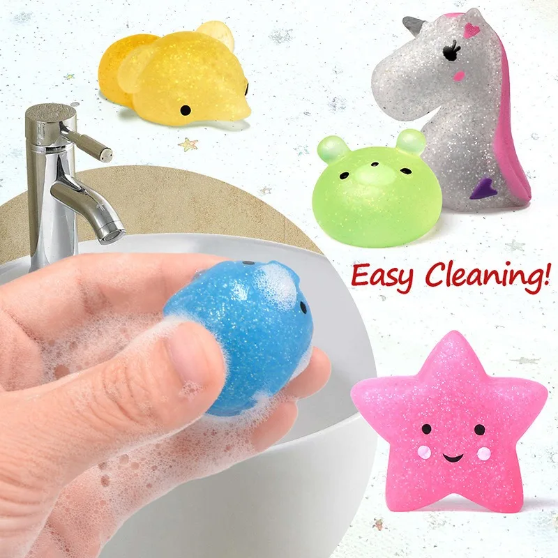 NEW Mochi Squishies Kawaii Anima Squishy Toys For Kids Antistress Ball Squeeze Party Favors  Stress Relief Toys For Birthday
