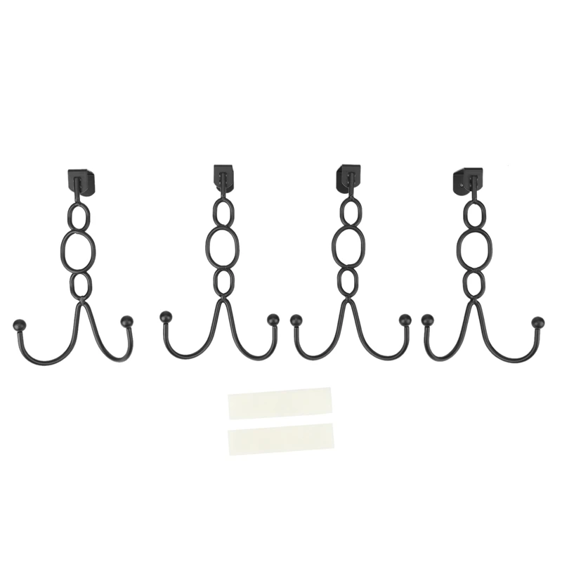 

Over The Door Hook Black Over Door Towels Hooks Heavy Duty Over Door Double Hooks For Hanging Towels,Clothes,Hats