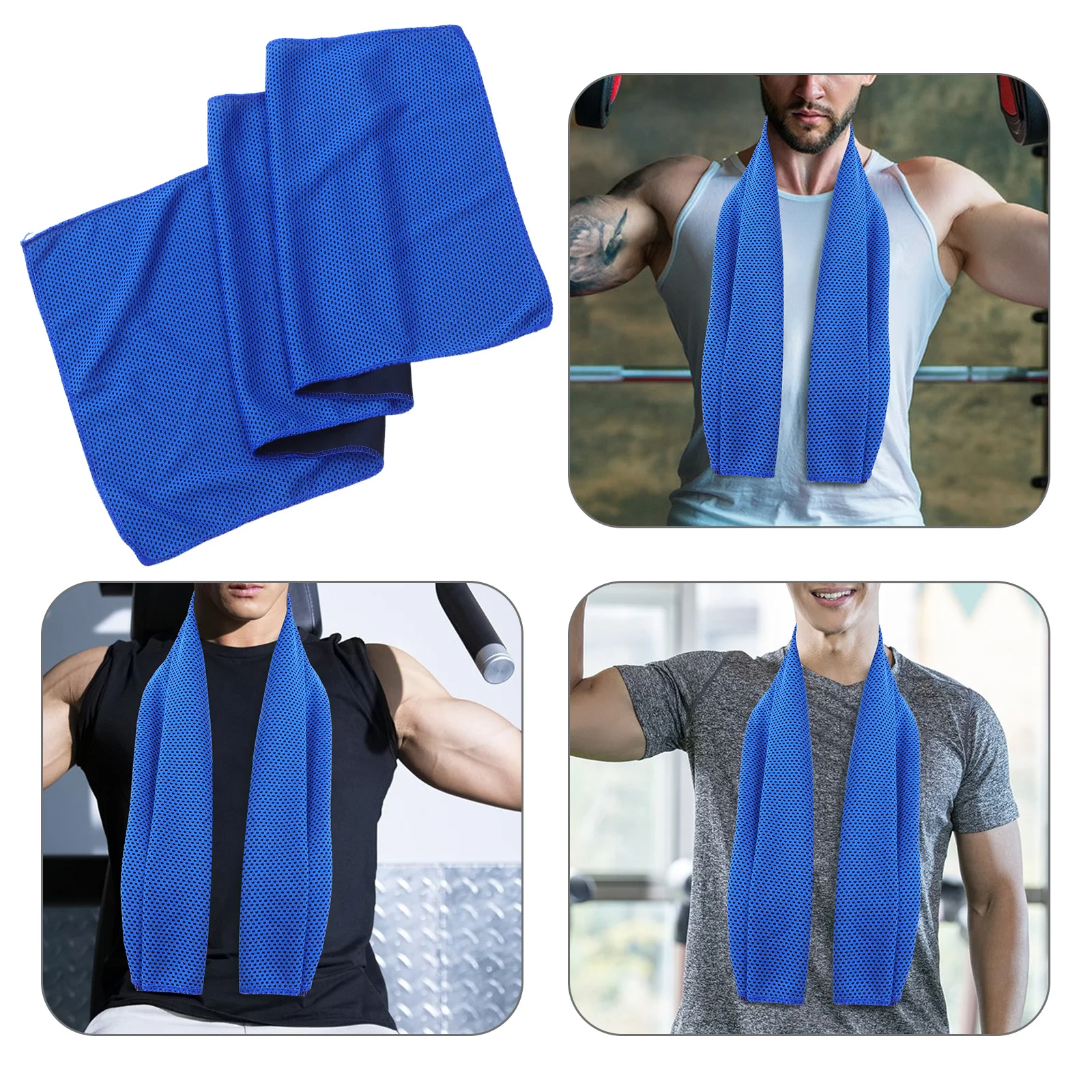 

Cold Towels Washcloth Sweat Running Two-color Gym Absorbent Sports Fitness for Men
