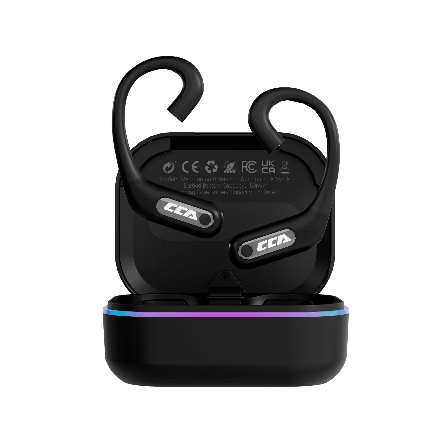 CCA MX1 Wireless Upgrade Ear Hook Cable Bluetooth-Compatible 6.0 For 0.75MM C PIN/H PIN Connector Earphones