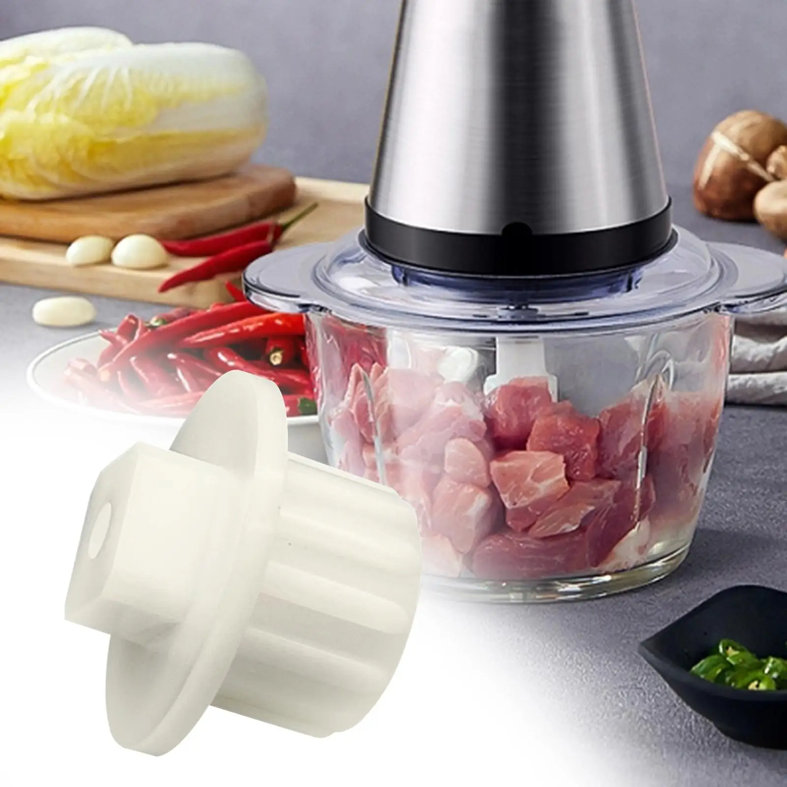 Engrenagem do moedor, peças da máquina do moedor de carne, engrenagem do picador da peça de reparo do moedor de carne do agregado familiar, luva do parafuso do moedor de carne