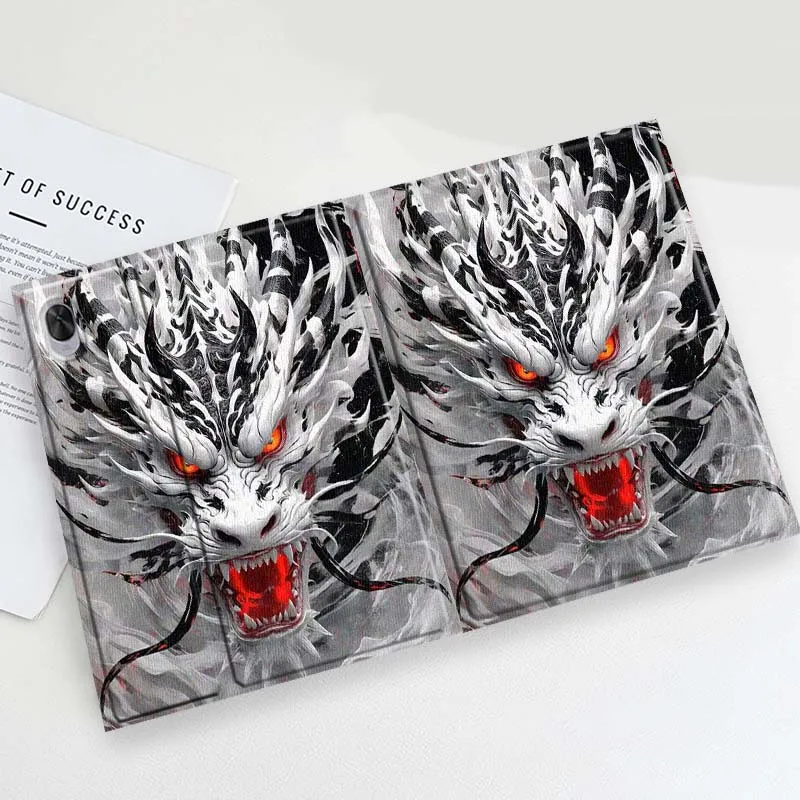 Fierce White Dragon Red Eyes Soft For Huawei MediaPad 11 M5 M6 ES Pro M5Lite Honor Pad V7 V8 X7 X8 X9 GT Pro Tab Tablet Case