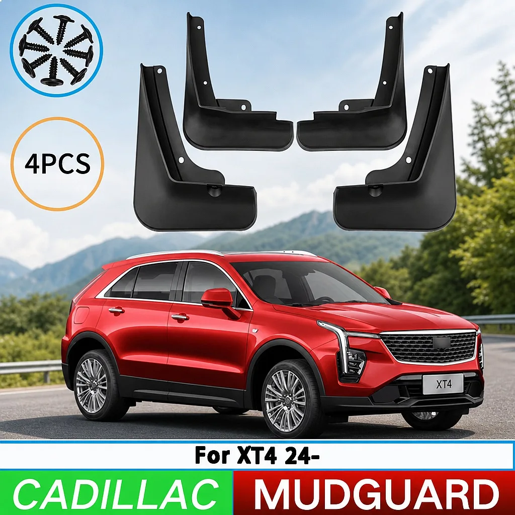

Mud Flaps Splash Guards for 2024 Cadillac XT4 Front Rear Wheel Mudguards Accessories