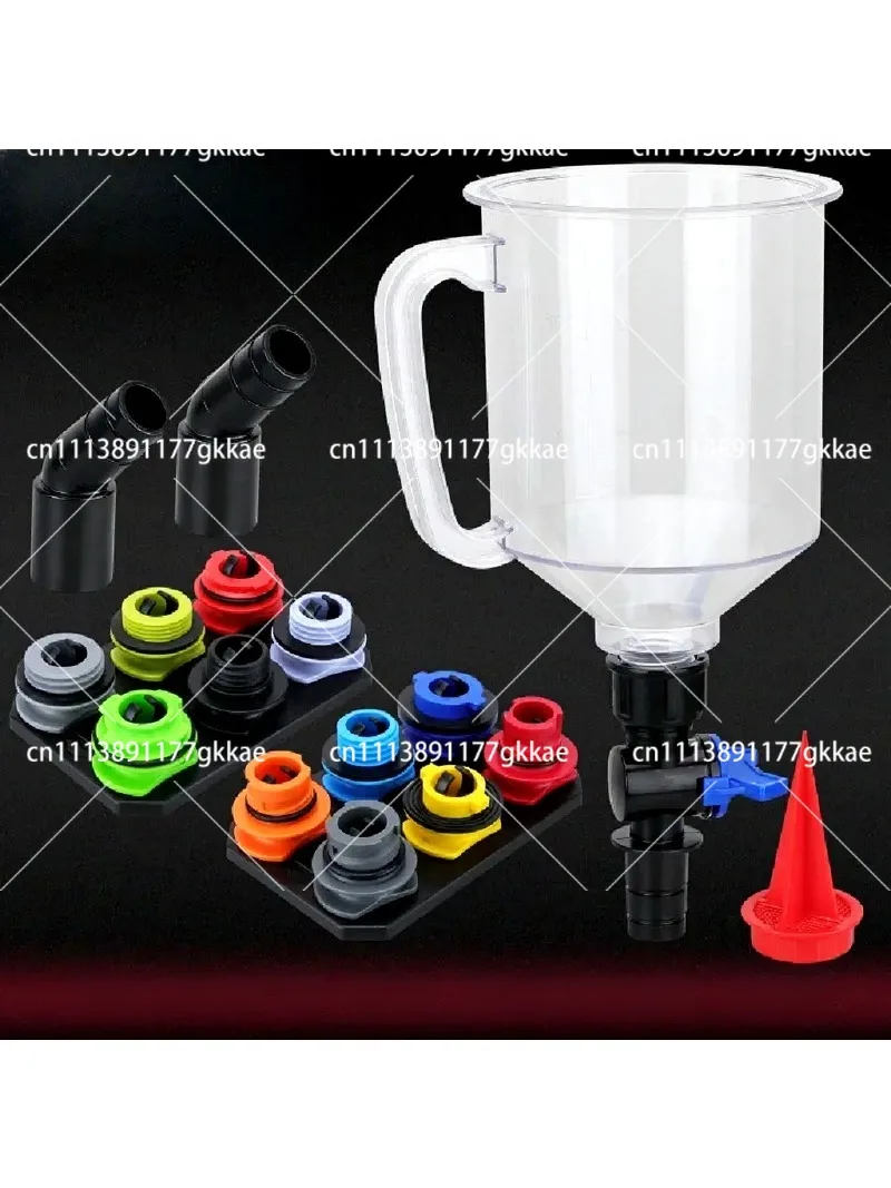 18PCS Multifunctional Car Funnel Set for Oil Diesel Coolant Filling, Auto Repair Tools Kit