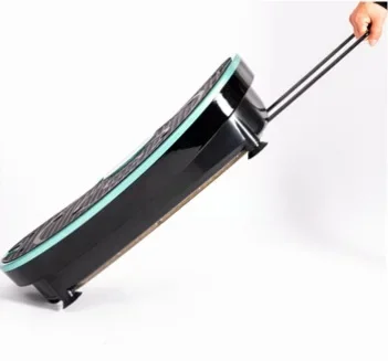 Boat-Shaped Vibration Machine with Handles & Remote Control, Home Use Fat Shaker for Fitness