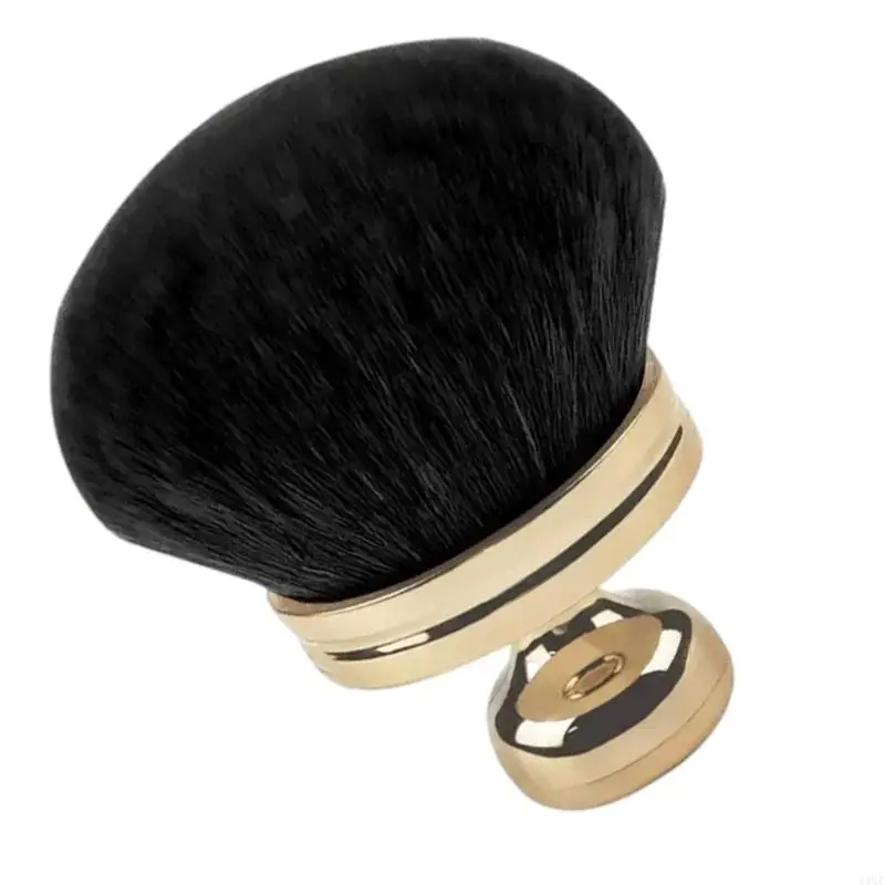 11UF 라운드 메이크업 브러쉬 액체, 크림, 가루 용 휴대용 컨실러 브러시, 느슨한 파우더 브러시 얼굴 메이크업 브러시