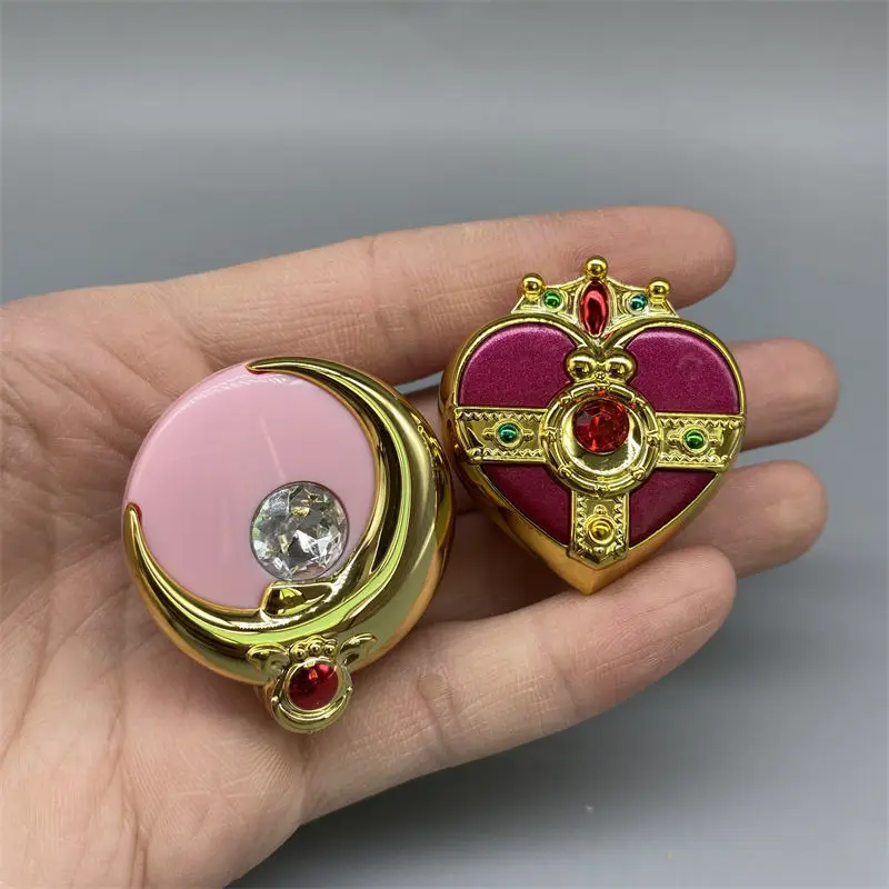 Anime Peripheral Japanese Sailor Moon Cute Sailor Moon Two-dimensional Transformation Brooch Makeup Box Capsule Toy