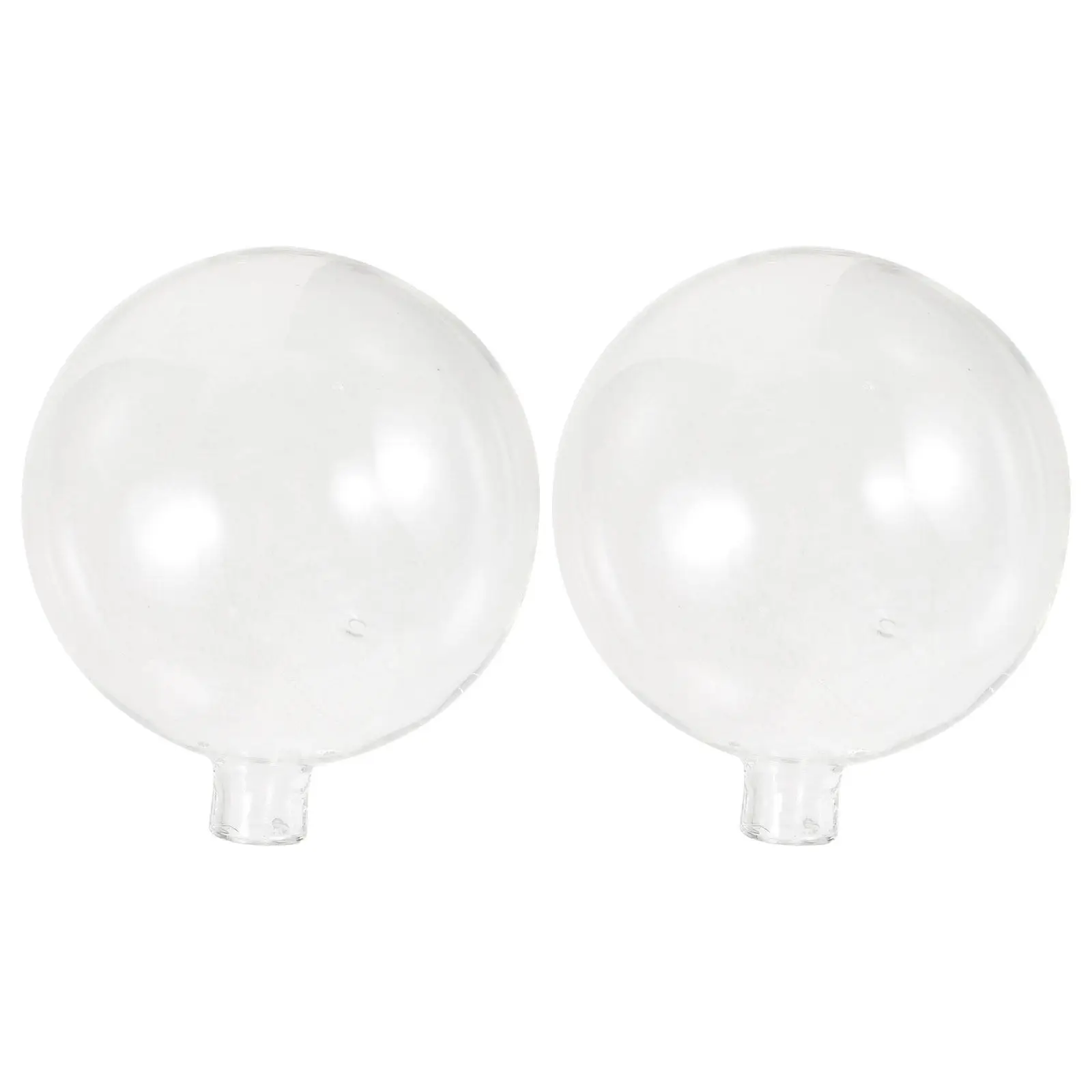 2Pcs Glass Lampshade Globe Style 80Mm Diameter G4 Fitting Transparent Round Light Cover for Pendant Ceiling Chandelier Lampshade