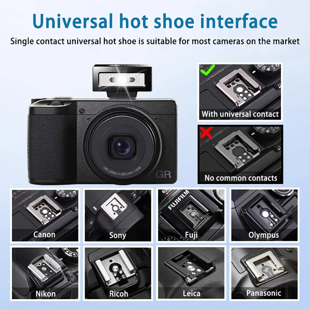 MIAOTU NUOVO F1 Spuer Mini Fotocamera Flash Speedlite GN10 Standard Hot Shoe Mount per Sony Canon Nikon Panasonic Olympus DSLR Camera