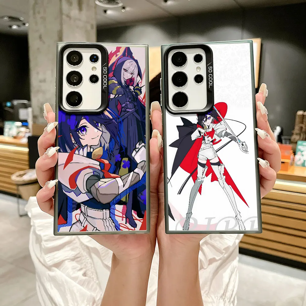 Phone Case For Samsung A56 A55 A16 A36 A17 A15 A54 A27 A34 A12 A14 A33 A21s A53 A35 A11 A26 Cover Ribbon Knight Hero Sapphire