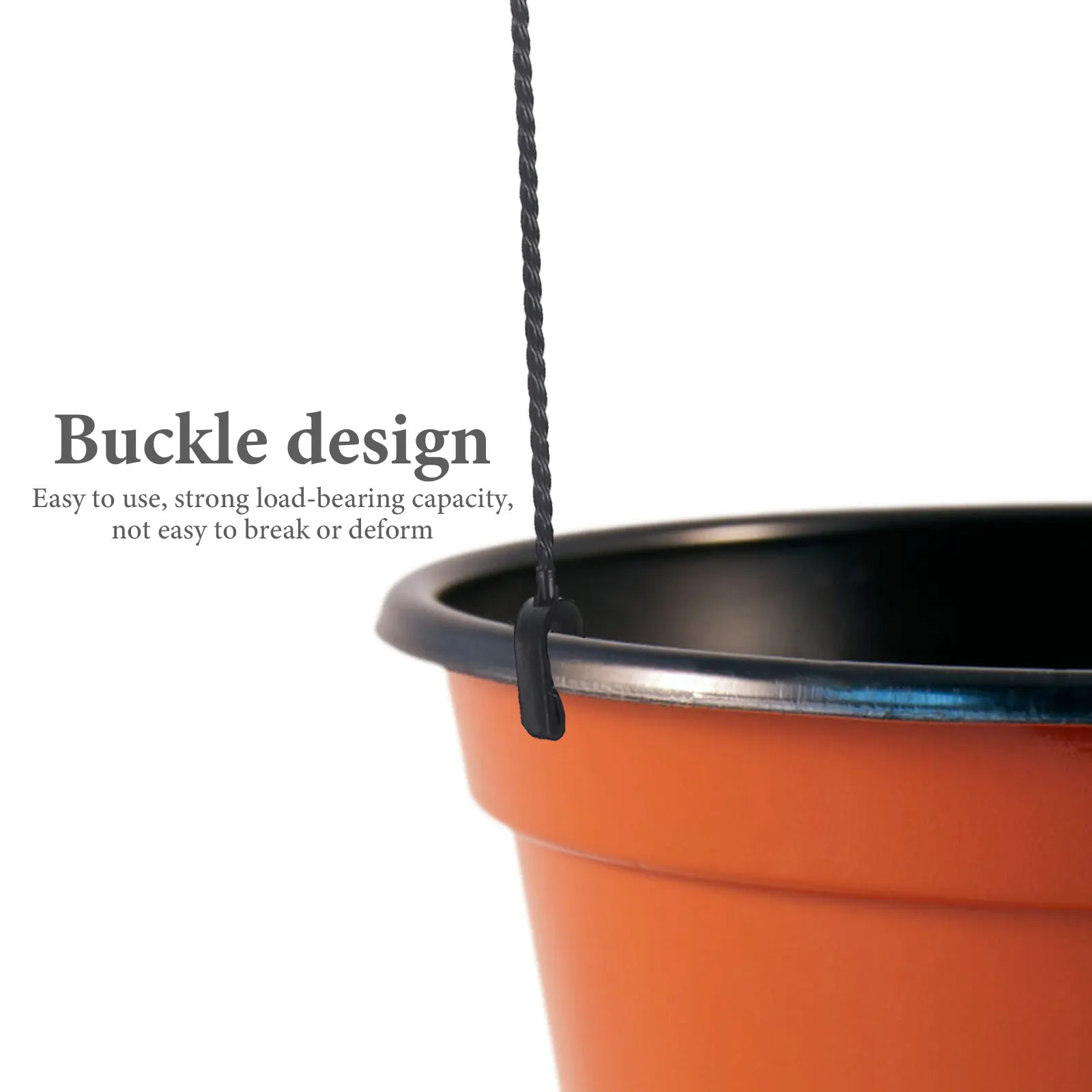 

5 Pcs Hanging Basket Hangers Basin Hook Flower Pots Hooks Artificial Planter Plastic