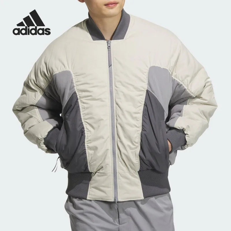 Adidas New Men's Splicing Warm Sports Outdoor Cotton Clothes JM6168