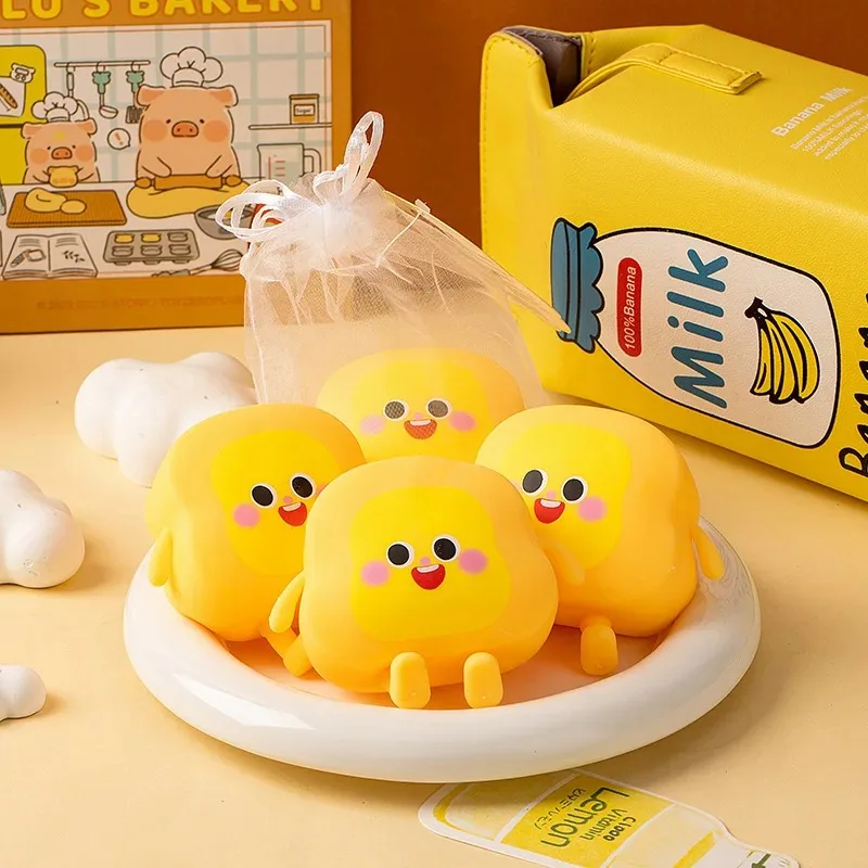 Brinquedo mole do homem do pão-brinquedo lento do inquietação do torrado para crianças, brinquedo sensorial do alívio da ansiedade do gadget da descompressão do alívio do estresse