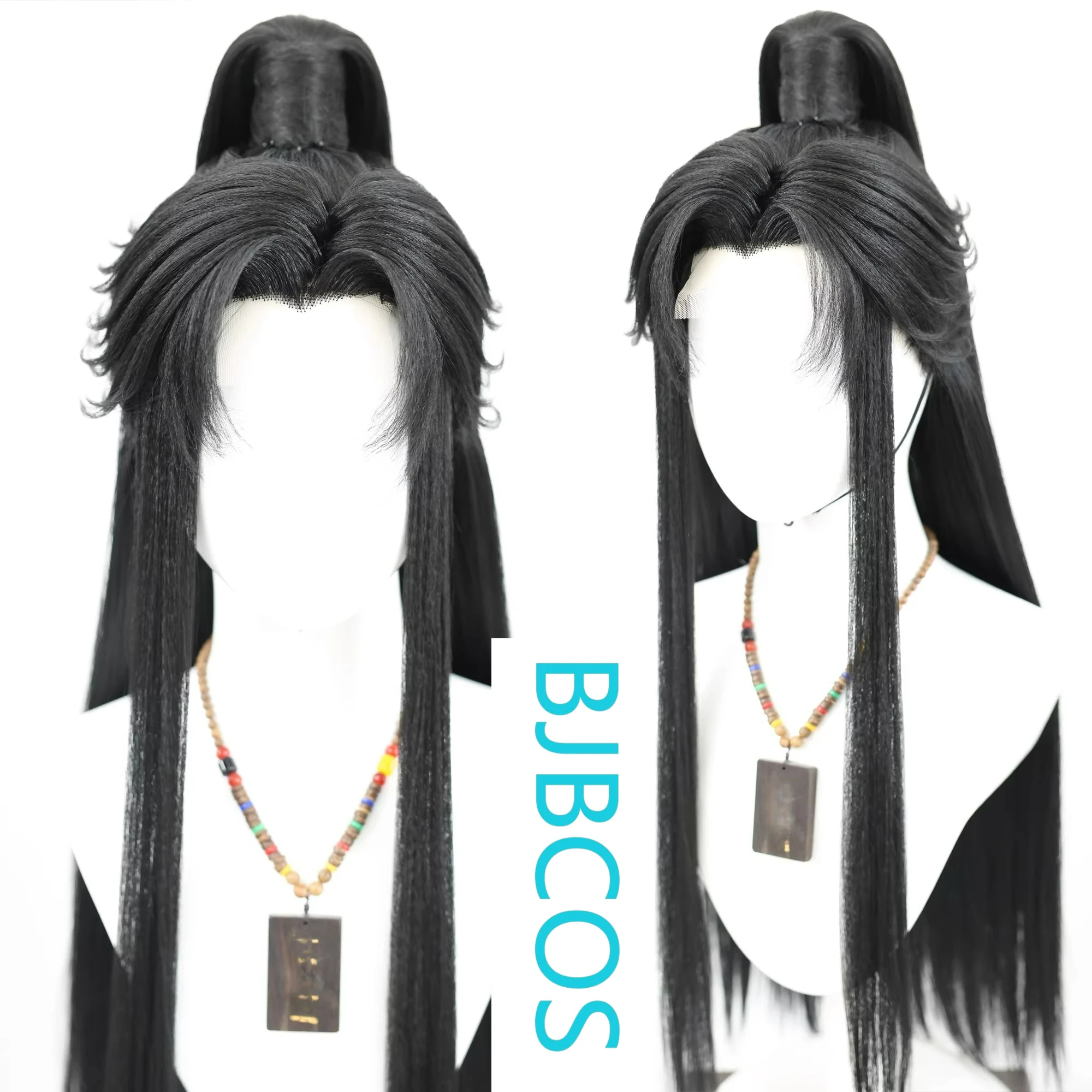 

[Styled Wig]Ancient style men's young man's imitation Lace Front Wig Chu Wanning wig cover, versatile half tied ponytail