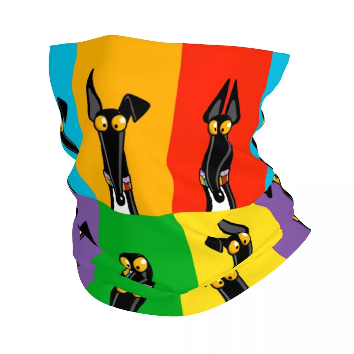 Повязка на шею Greyhound семафора, шарф-маска с принтом, шарф-маска для собак, многофункциональный головной убор для взрослых на любой сезон