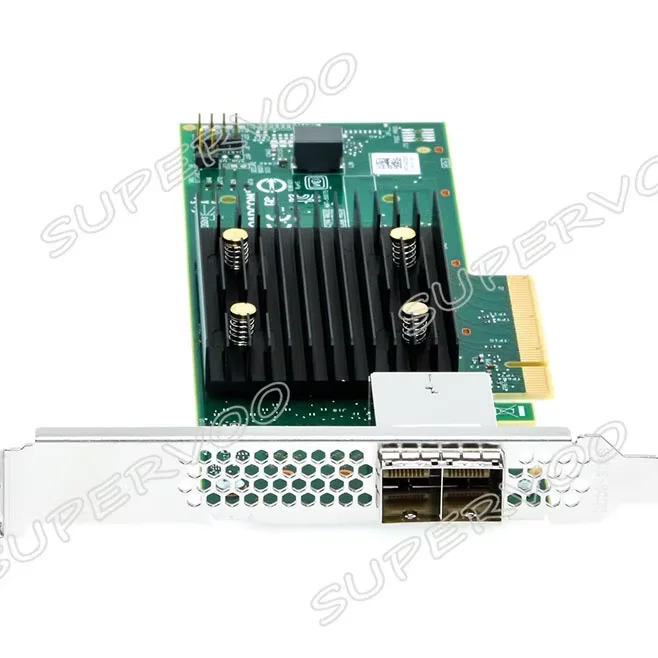 HBA 9500-8e محول تخزين ثلاثي الوضع 12 جيجابايت SFF-8644 SAS SATA NVMe 12 جيجابايت/ثانية 8 منافذ خارجية PCIe 4.0X8 05-50075-01 بطاقة أصلية #1