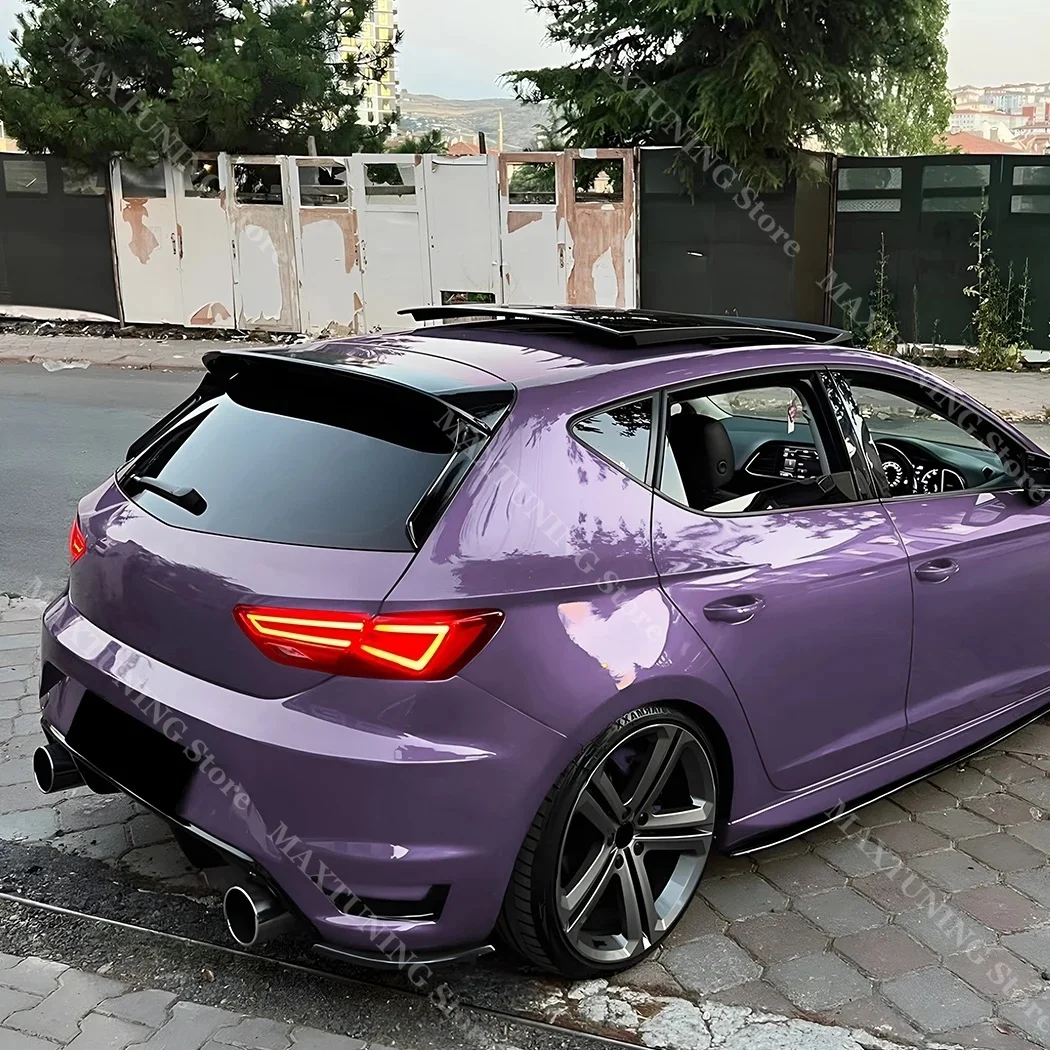 Car Rear Spoiler Rear Window Side Wing Splitter For Seat Leon MK3 5F FR Standard 2013-2019 5Door Hatchback Tail Wing Car Styling