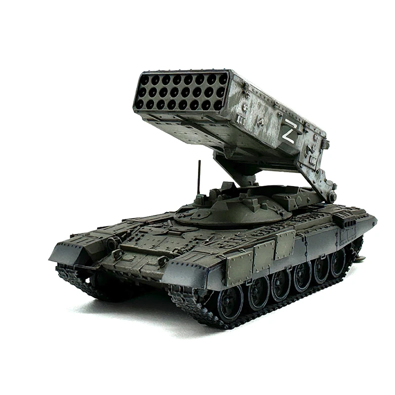 

ARTISAN масштаб 1:72, пластиковая русская ракетная установка TOS-1, модель танка, военная боевая дорожка, классические сувенирные подарки, игрушки