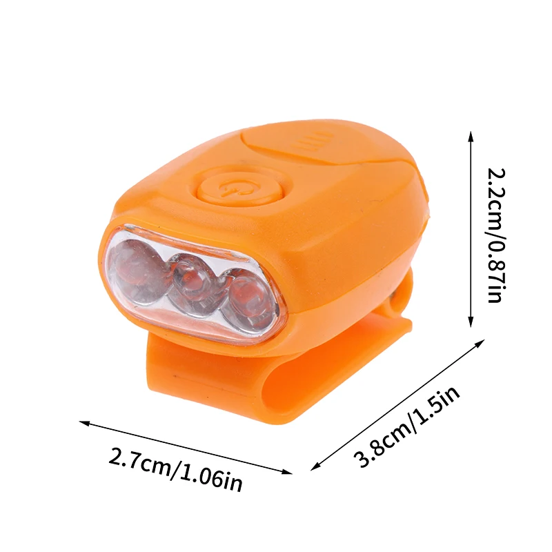 Mini 3LED Headlamp Portable Cap Light 90 Degree Rotatable Clip-on Hat Light Hands Free Bright Head Lamp Lantern Camping Cycling