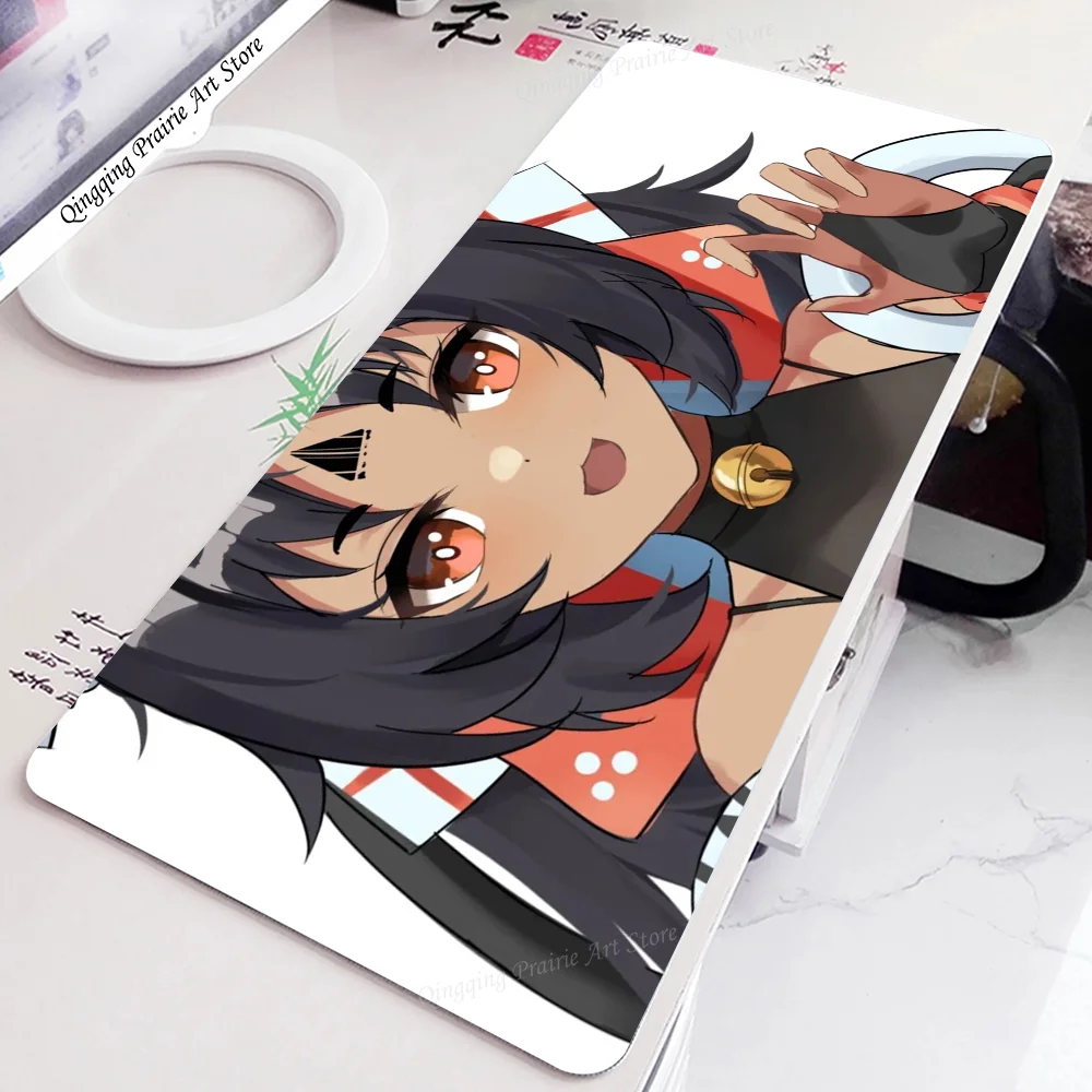 

1pc Nekomiya Mana Game Floor Mat Mouse Mat Desk Mat With Pad Gaming Accessories Prime Gaming XXL Keyboard Pad Padding Mat