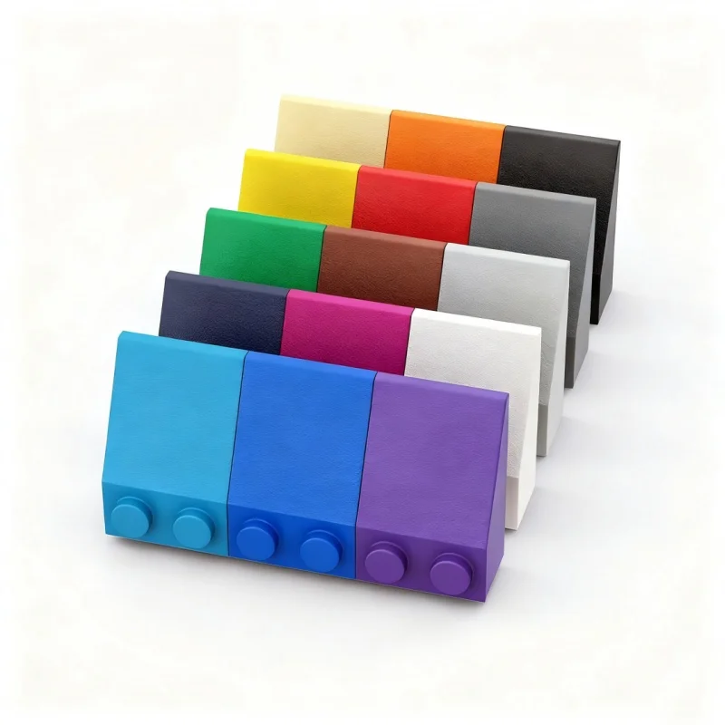 

60PCS ROOF TILE 2X3/25 Compatible With 3298 Bricks, Slopes MOC Self-Locking Bricks Building Blocks Toys Accessories