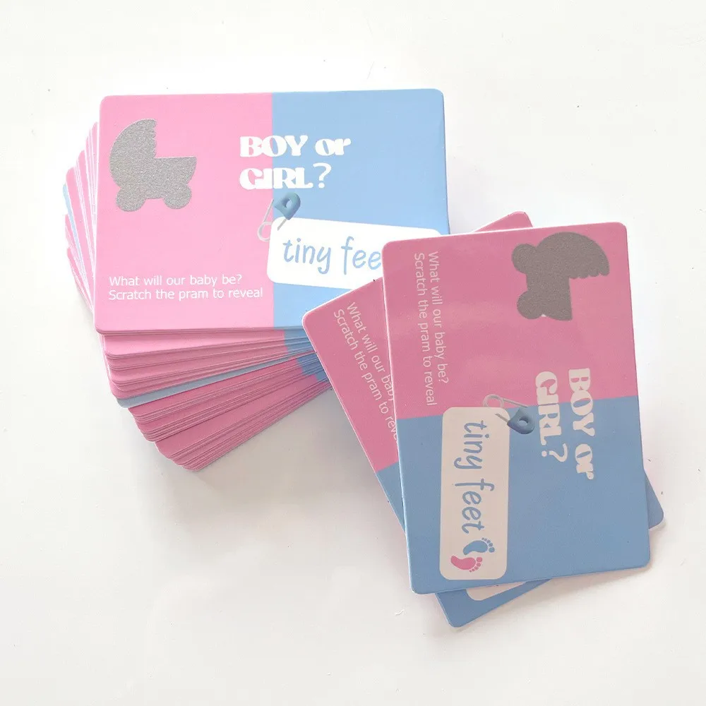 

24pcs Boy or Girl scratch card,party supplies,