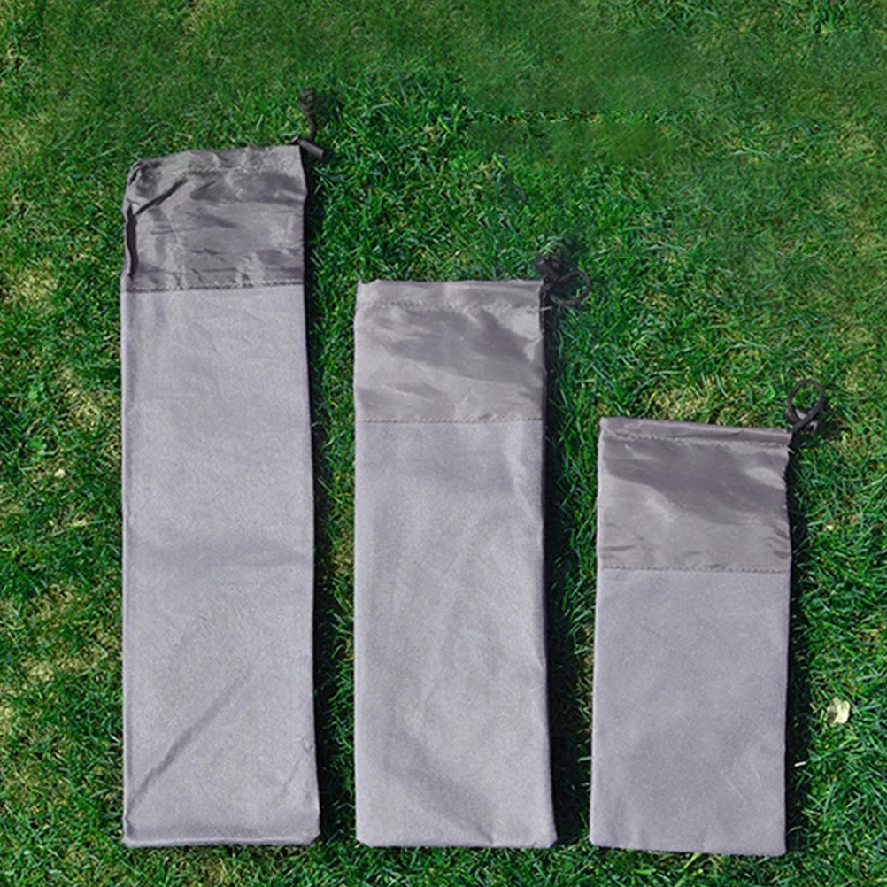 

5 Pcs Floor Nail Storage Bag Tent Stakes Holder Camping Organizer PVC Waterproof Durable Oxford Cloth Small Stuff for Hiking