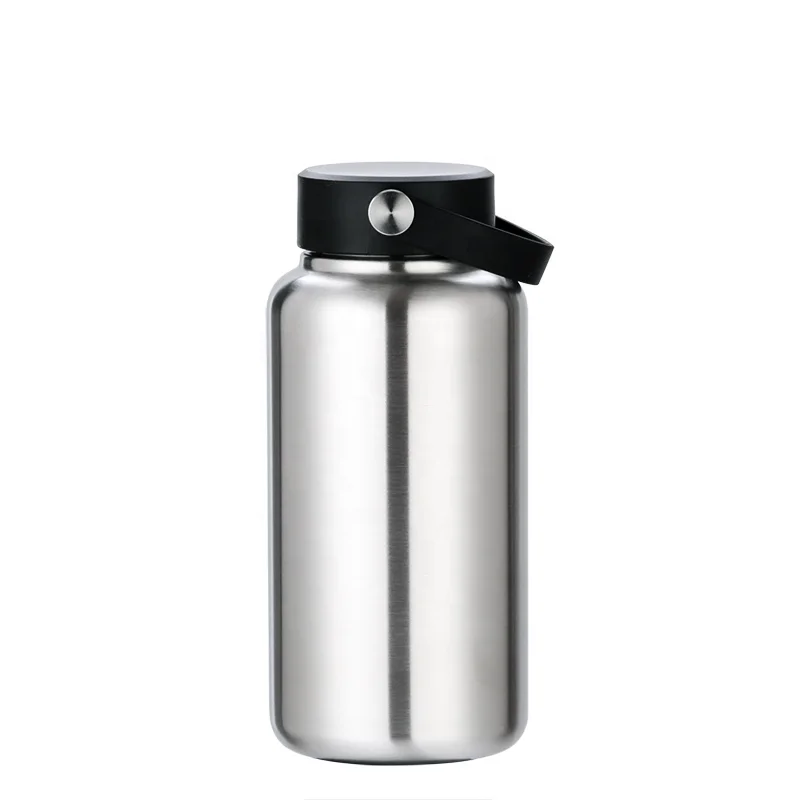Outdoor Survival Kit Drinker Portable Stainless Steel Water Bottle 1000ml Sports Travel Bike Hiking Camping Bike Flask