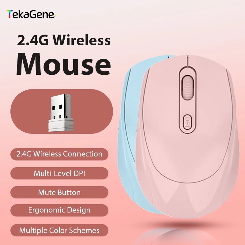

Беспроводная мышь 2,4 G, перезаряжаемая, бесшумная, эргономичная, для компьютера, ноутбука, Macbook, планшета, игровая мышь, компьютерные аксессуары для ПК