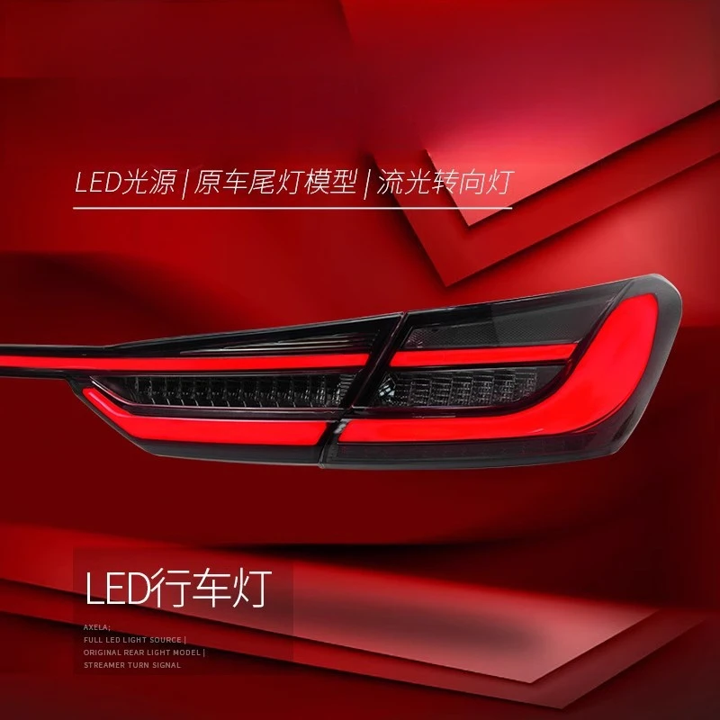 Suitable for Toyota Eighth-Generation New Camry Tail Light Assembly Modified LED Through-Type Driving Light Flowing Turn Signal