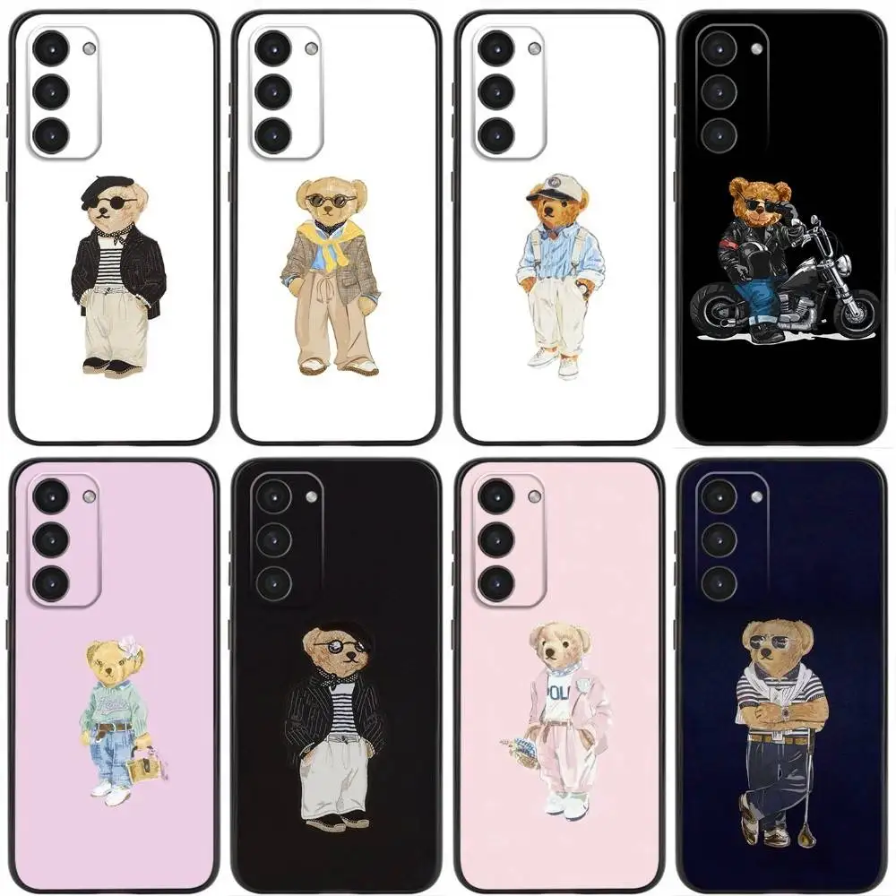 

Cartoon Bear P-PoloS Phone Case For Samsung Galaxy A20,21s,22,31,32,52,53,72,73,80,91 Soft Silicone Black Cover