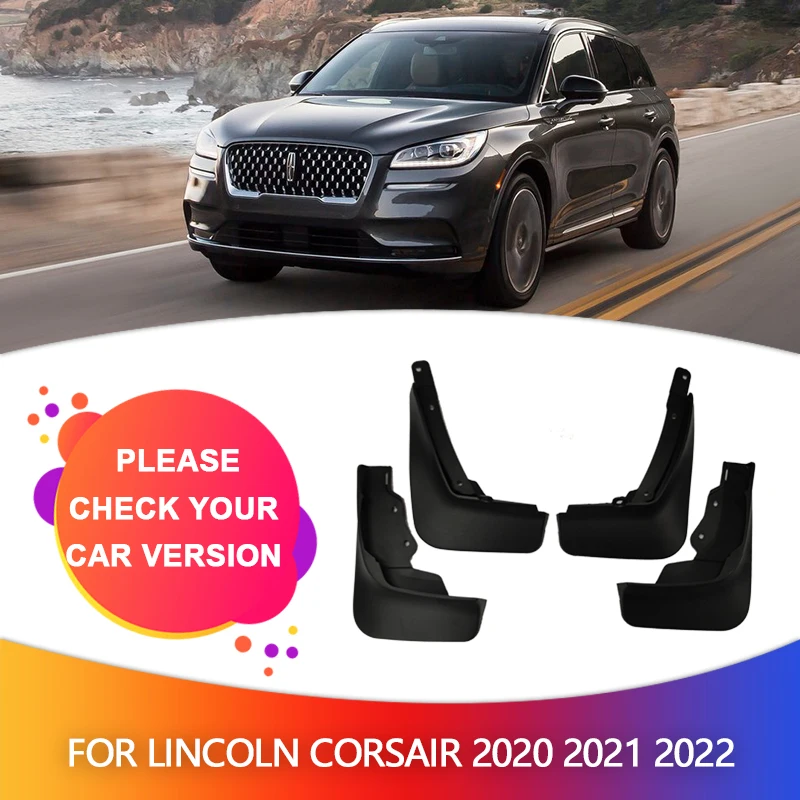 for Lincoln Corsair 2020 2021 2022 Mudguards Mudflaps Fender Mud Flap Splash Mud Wheel Auto Parts Guards Cover Accessories