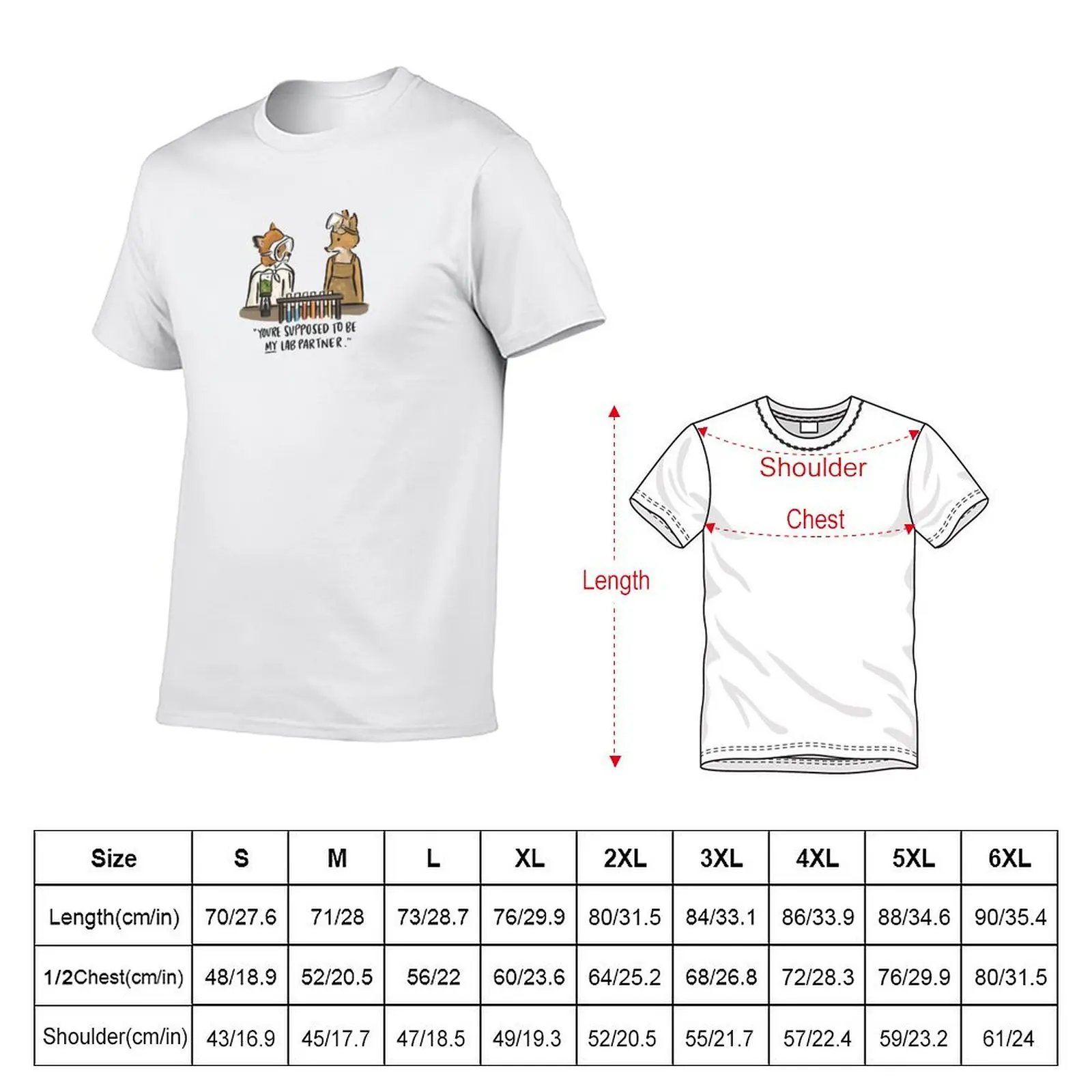 Fantastic Mr Fox Ash you're supposed to be my lab partner T-shirt customizeds tops cute tops mens graphic t-shirts funny