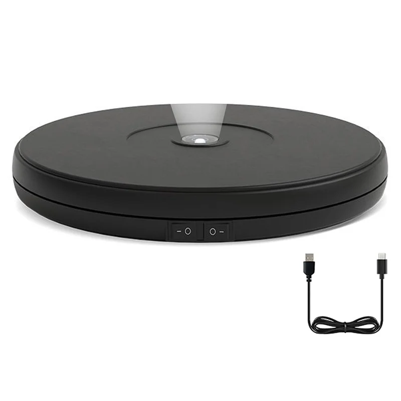 

LED Display Stand 10", 360° Motorized Turntable With Lights, 22Lbs Capacity Electric Spin Base Spinner