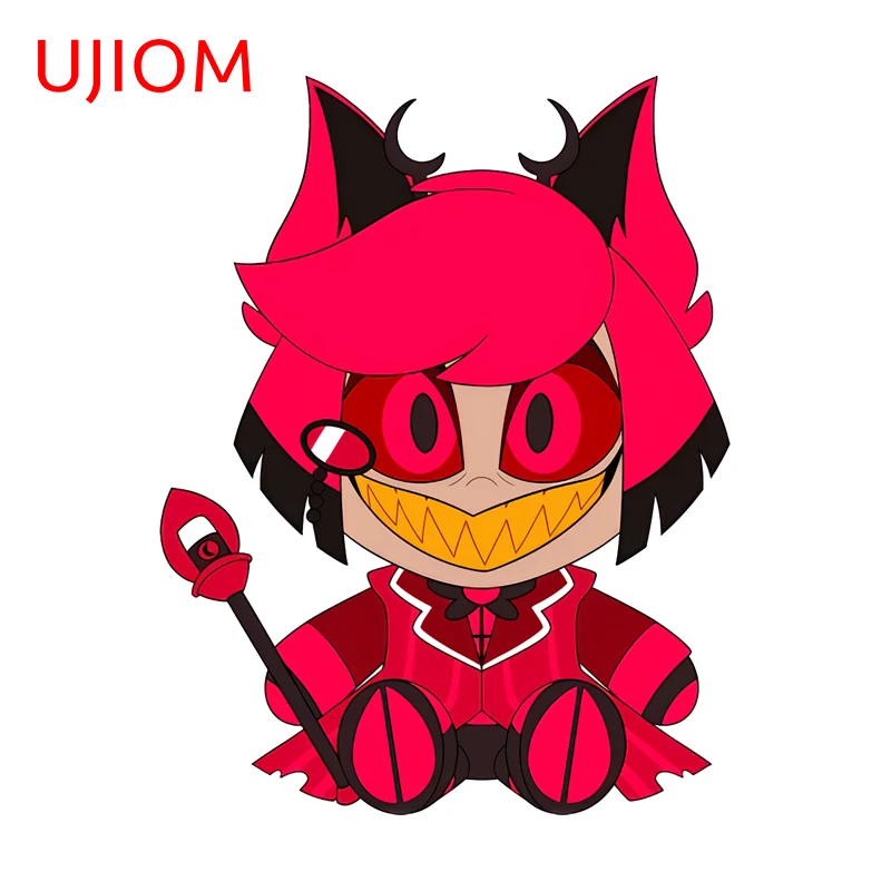 UJIOM Alastor Kawaii Character Wall Sticker Delicate Tendy Enchanting Scratch Proof Vinly Decal Suitable For Wardrobe Decor