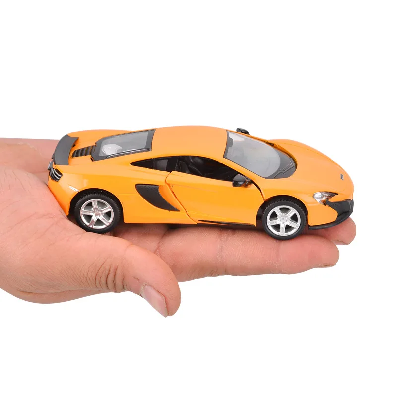 1/36 McLaren 650s Model Samochodu Sportowego z Odlewu Stopu, Metalowy Model Pojazdu z Funkcją Pull Back, Zabawka dla Dzieci