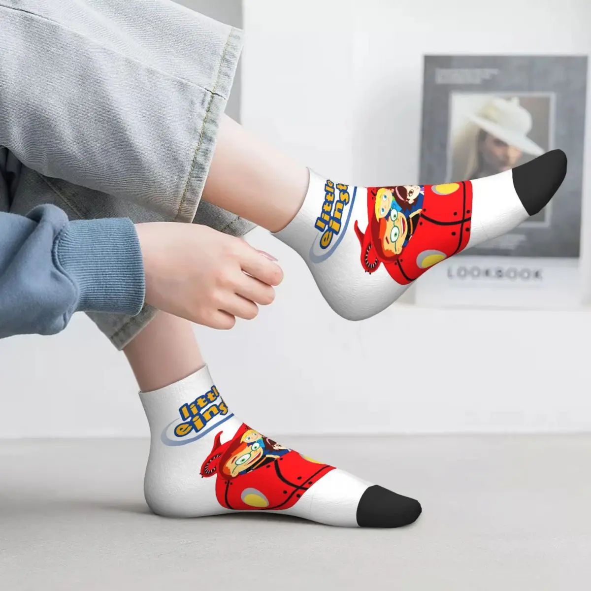 

Одежда Little Einsteins, носки Little Einsteins Ca, чулки высокого качества в стиле Харадзюку, всесезонные носки, аксессуары для унисекс