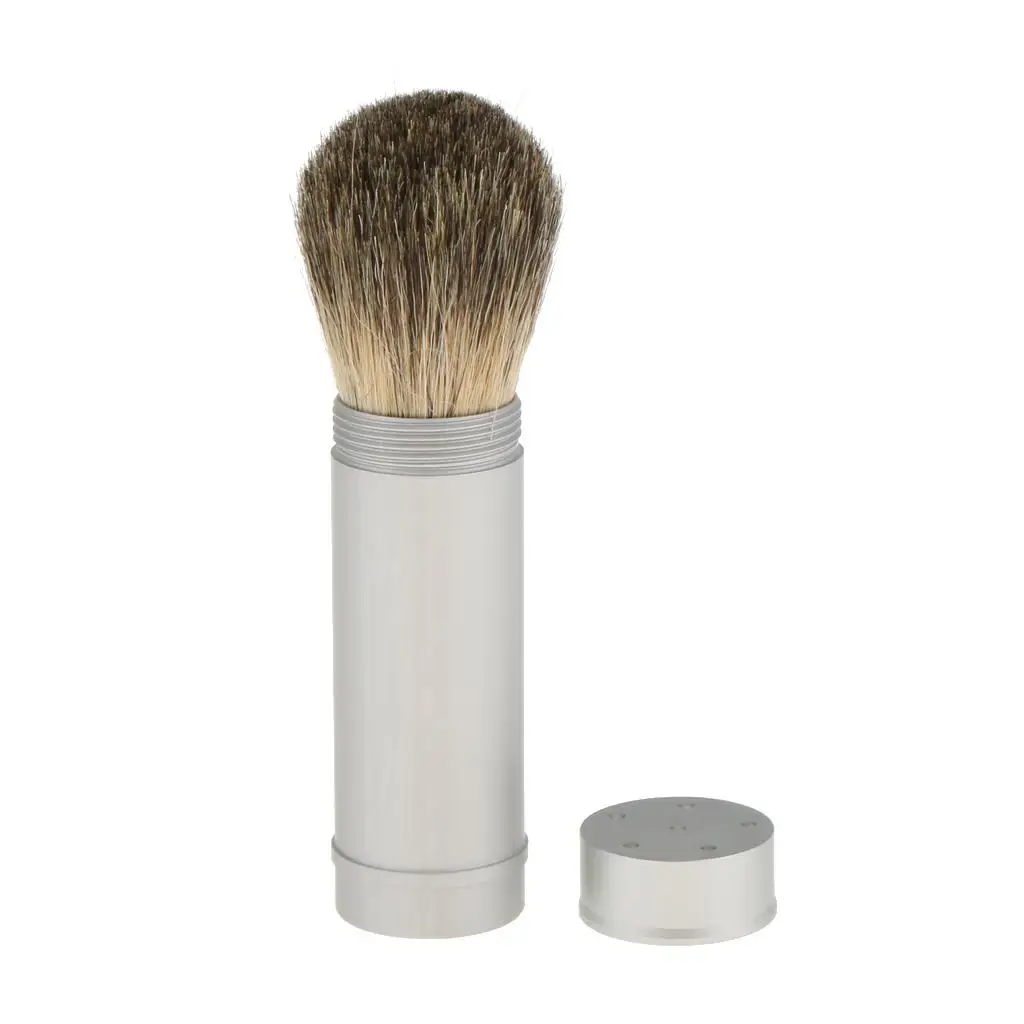 High Quality Shaving Brush in Beard Shave Brush Tool Tube Case Perfect