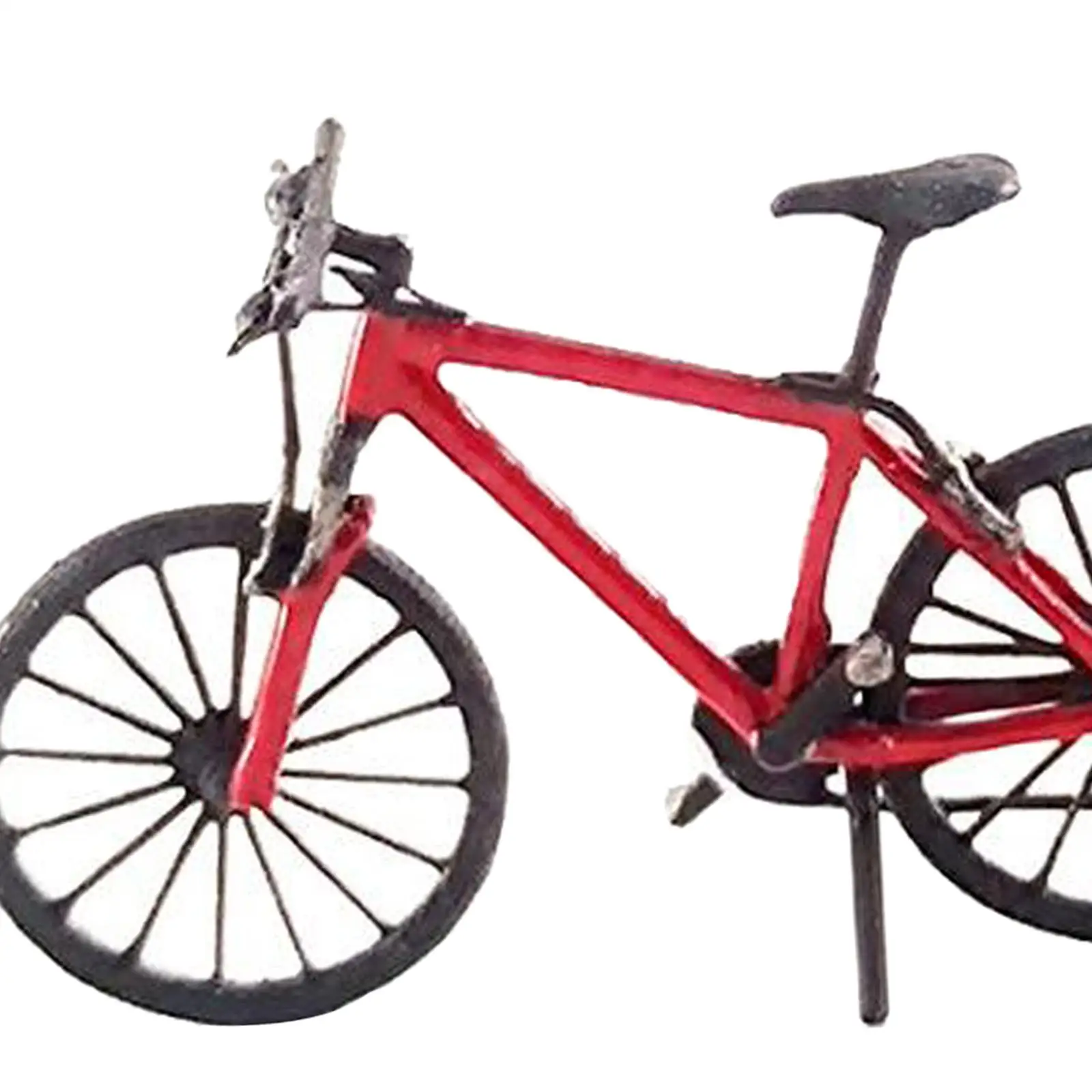 Model miniatury roweru górskiego w skali 1:64, malowany, do aranżacji krajobrazu, zdjęcie.